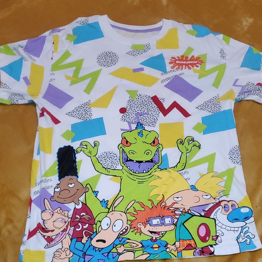 Nickelodeon Red and Blue Short Sleeve Tees